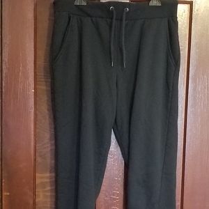 Old River black fleece lined joggers large 4/$25